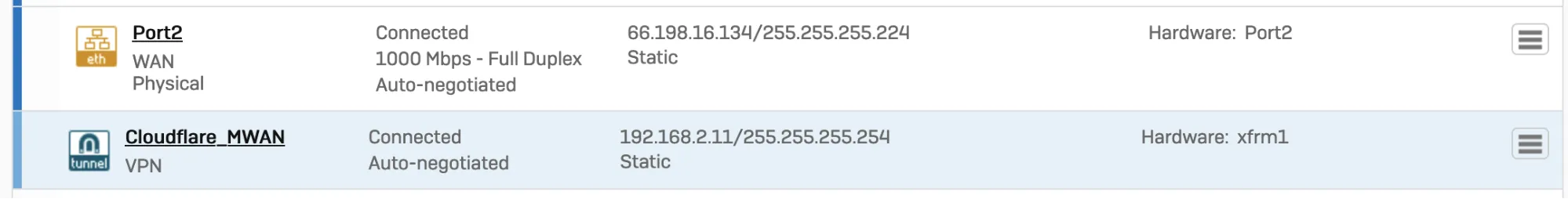 配置 XFRM 接口。