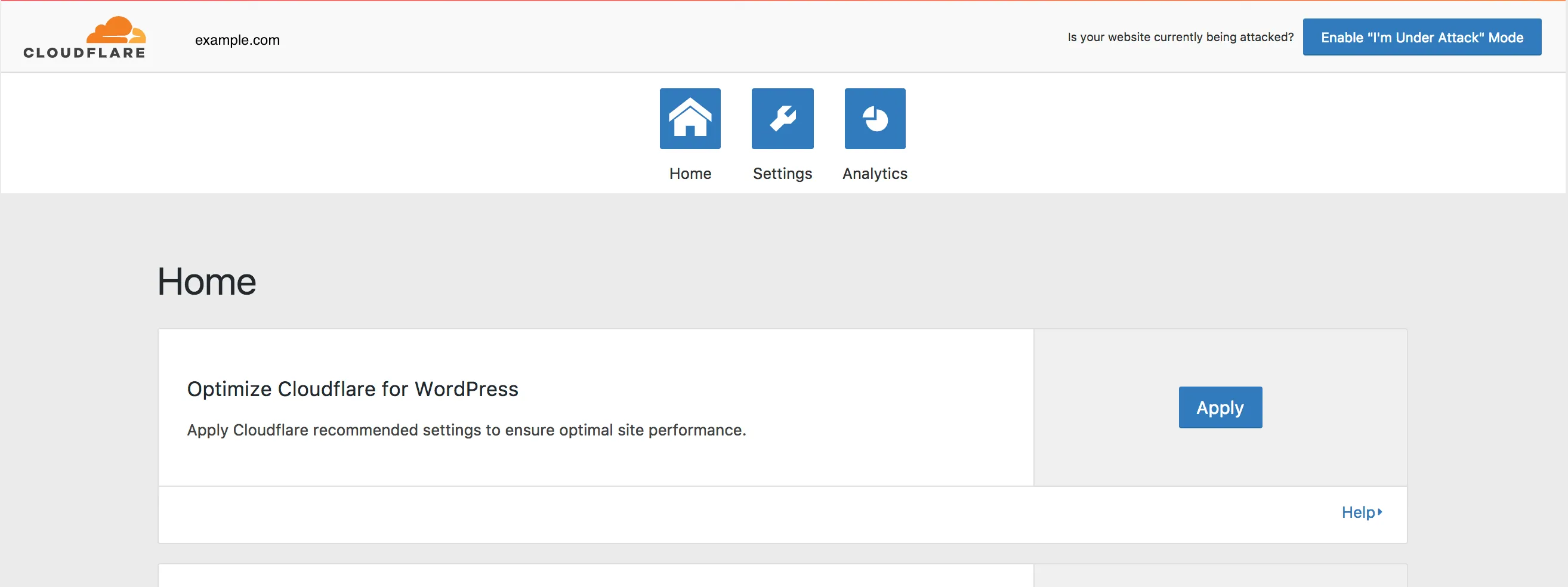 Cloudflare 一键配置 WordPress 插件。