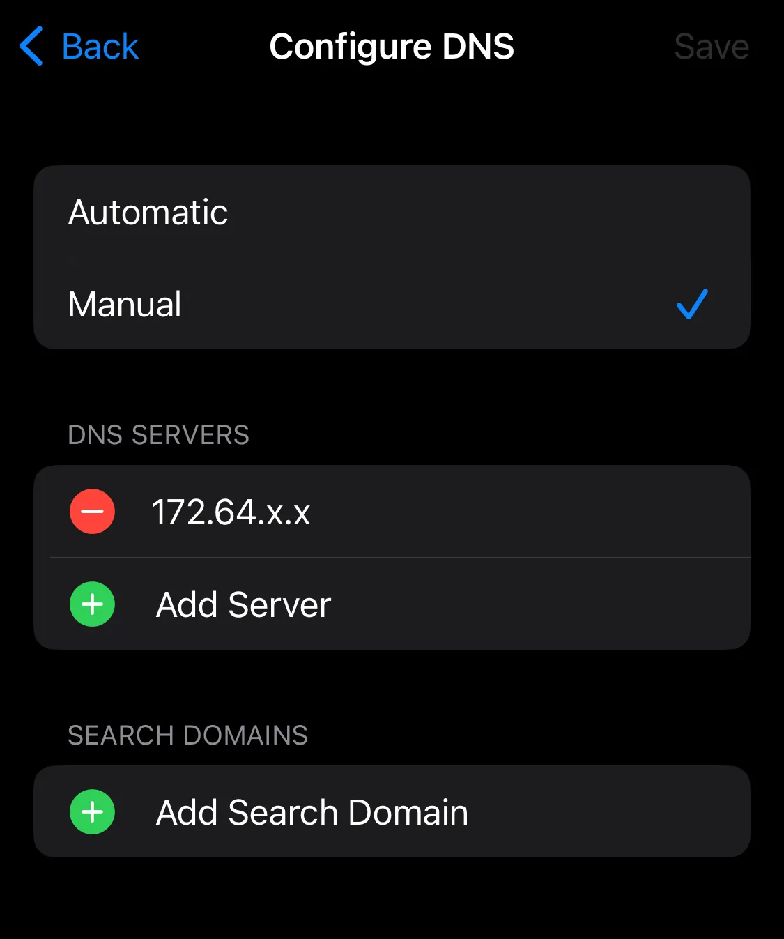 iPhone DNS 解析器选项
