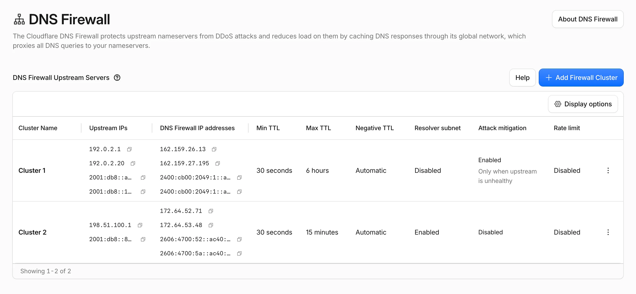 新的 DNS Firewall 用户体验