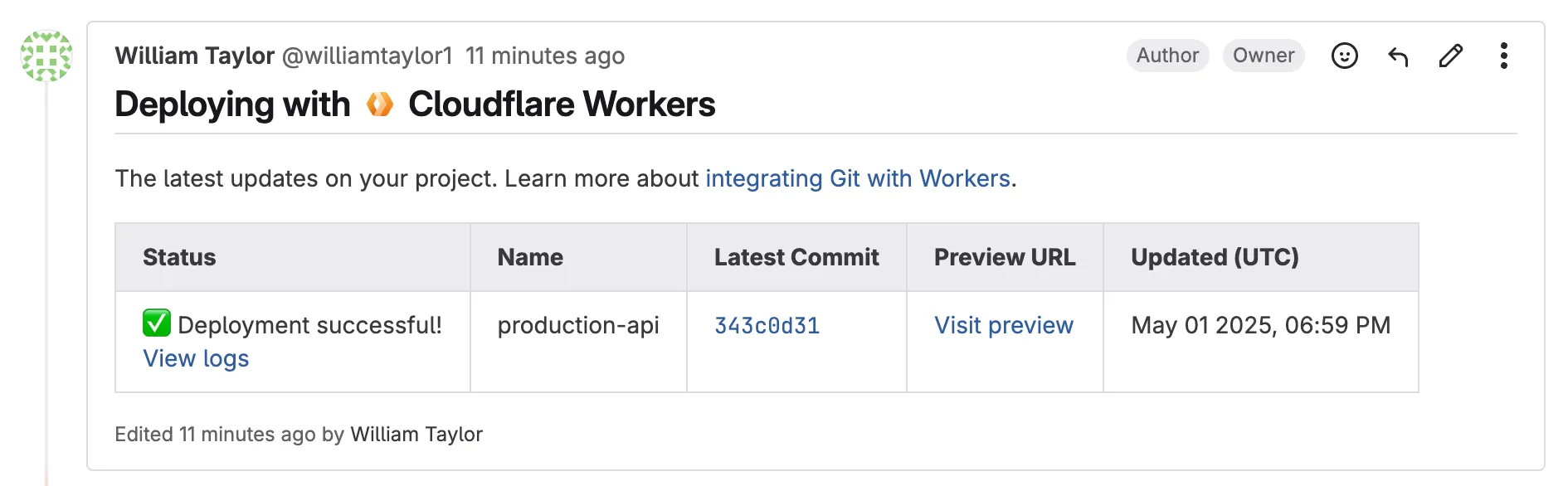 GitLab 合并请求评论
